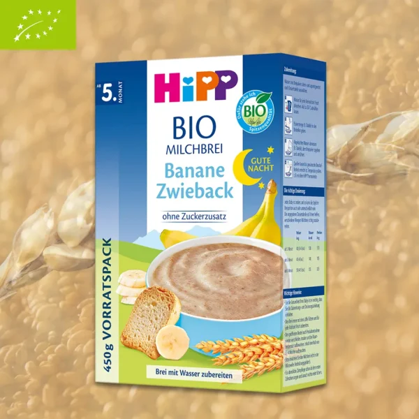 HiPP Organic Good Night Milk Porridge - Banana Rusk