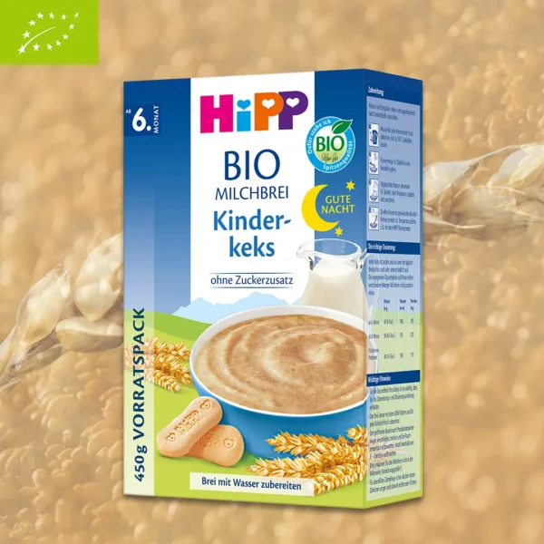 HiPP Organic Good Night Milk Porridge - Baby Biscuit