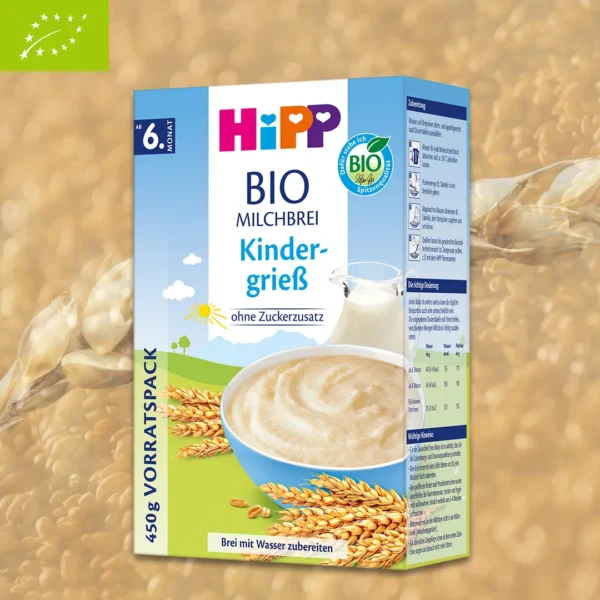 HiPP Organic Milk Porridge - Gentle Semolina