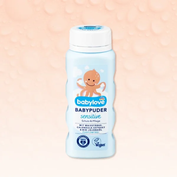 Babylove Sensitive Baby Powder - 100% Natural Origin