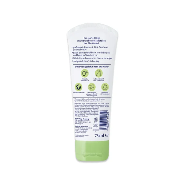 HiPP Sensitive Diaper Rash Cream Back