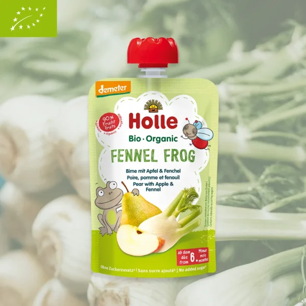 Holle Fennel Frog Organic Vegetable Pouches