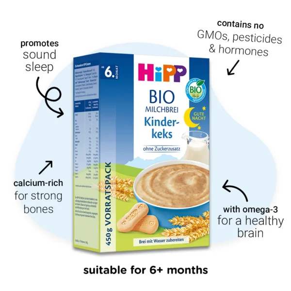 HiPP Milk Porridge - Baby Biscuit for sound sleep