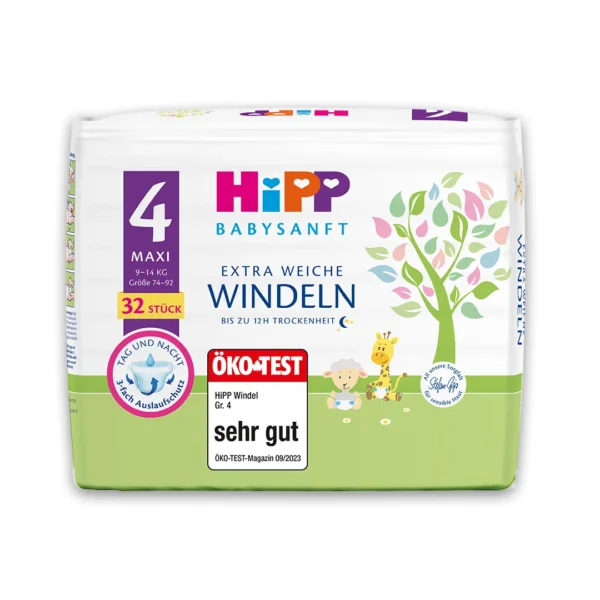 HiPP Diaper Size 4- White Background